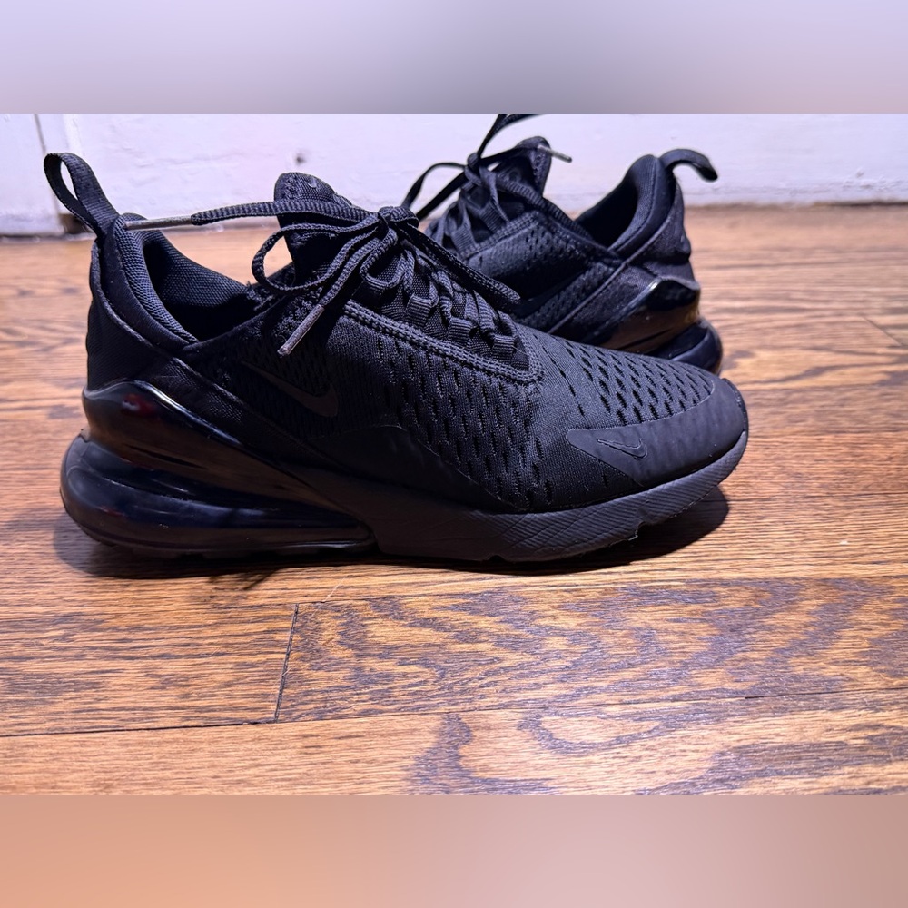 Nike Air Max 270 Triple Black Sneakers - Picture 3 of 6